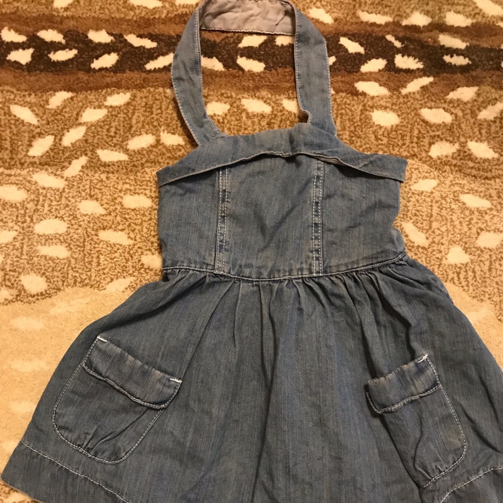 Paper denim and cloth girls chambray dress